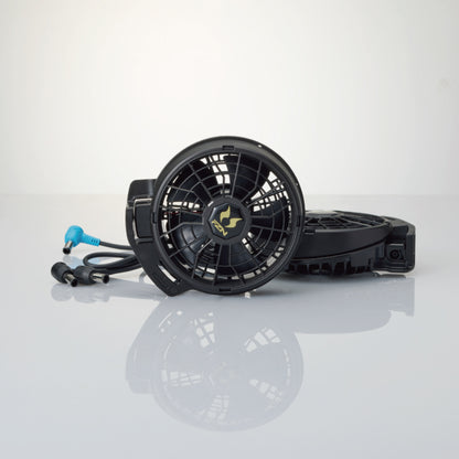 空調風神服🄬 JapanLabel 24V仕様 ファン・ケーブルセット メーカー保証付き RD9610PH RD9620PH 【ななめタイプ/フラットタイプ ファンセット】