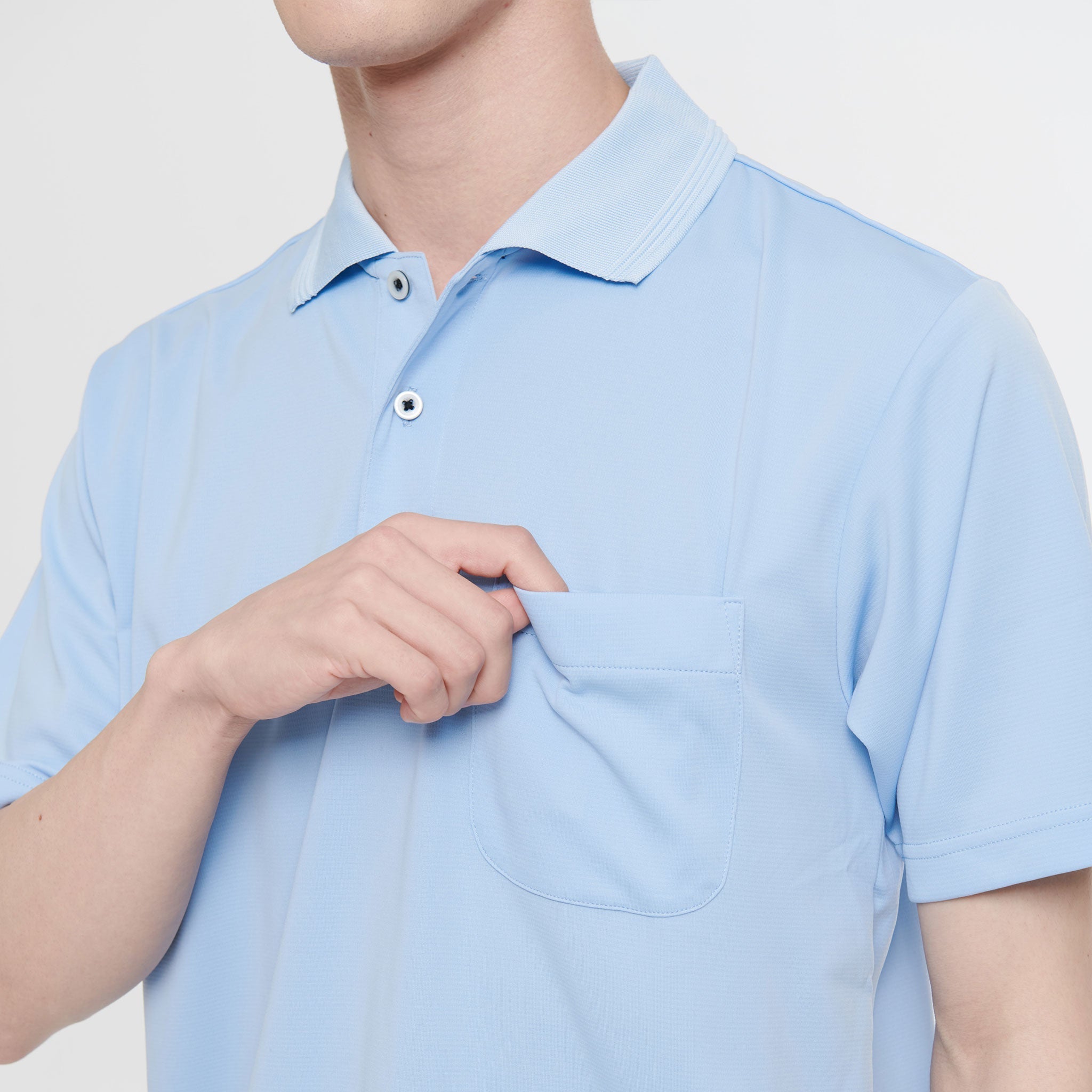 汗ジミ防止半袖ポロシャツ】 サービス向けユニフォーム 撥水＆吸水拡散