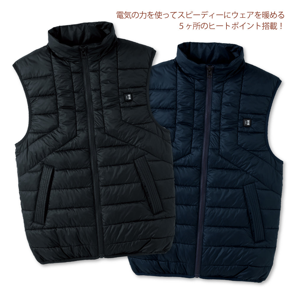 EXHEAT すぐ着られるセット EH32490 RD9241  カーボンヒートベスト