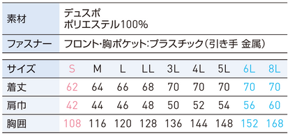 【大口対応】サンエス 空調風神服 風神ベスト対応 【チタン加工ベスト】 KF102