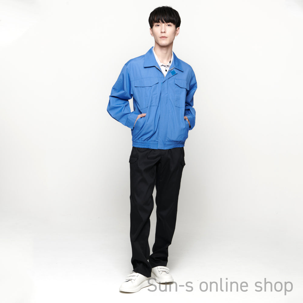 サンエス 空調風神服 熱にも暑さにも強い難燃性素材 【長袖ワークブルゾン】 KF90740