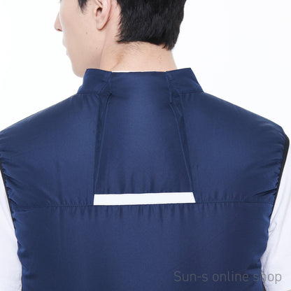 サンエス 空調風神服 反射パイピング付き 安全性の高い脇ファンワークベスト 【ベスト】KF92322