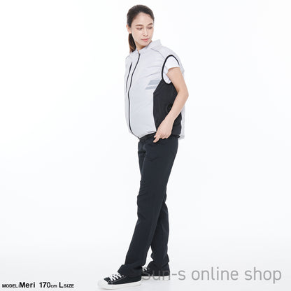 サンエス 空調風神服 反射パイピング付き 安全性の高い脇ファンワークベスト 【ベスト】KF92322