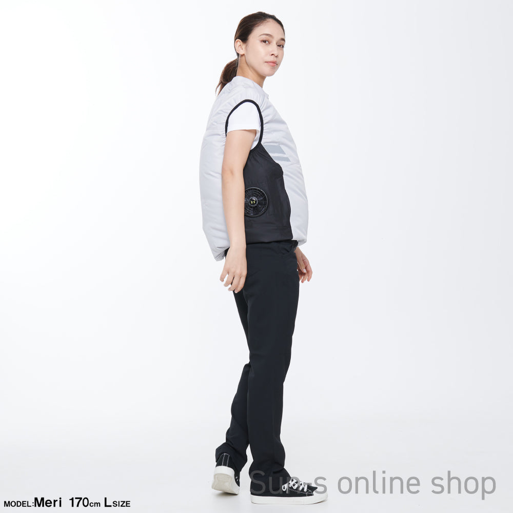 サンエス 空調風神服 反射パイピング付き 安全性の高い脇ファンワークベスト 【ベスト】KF92322