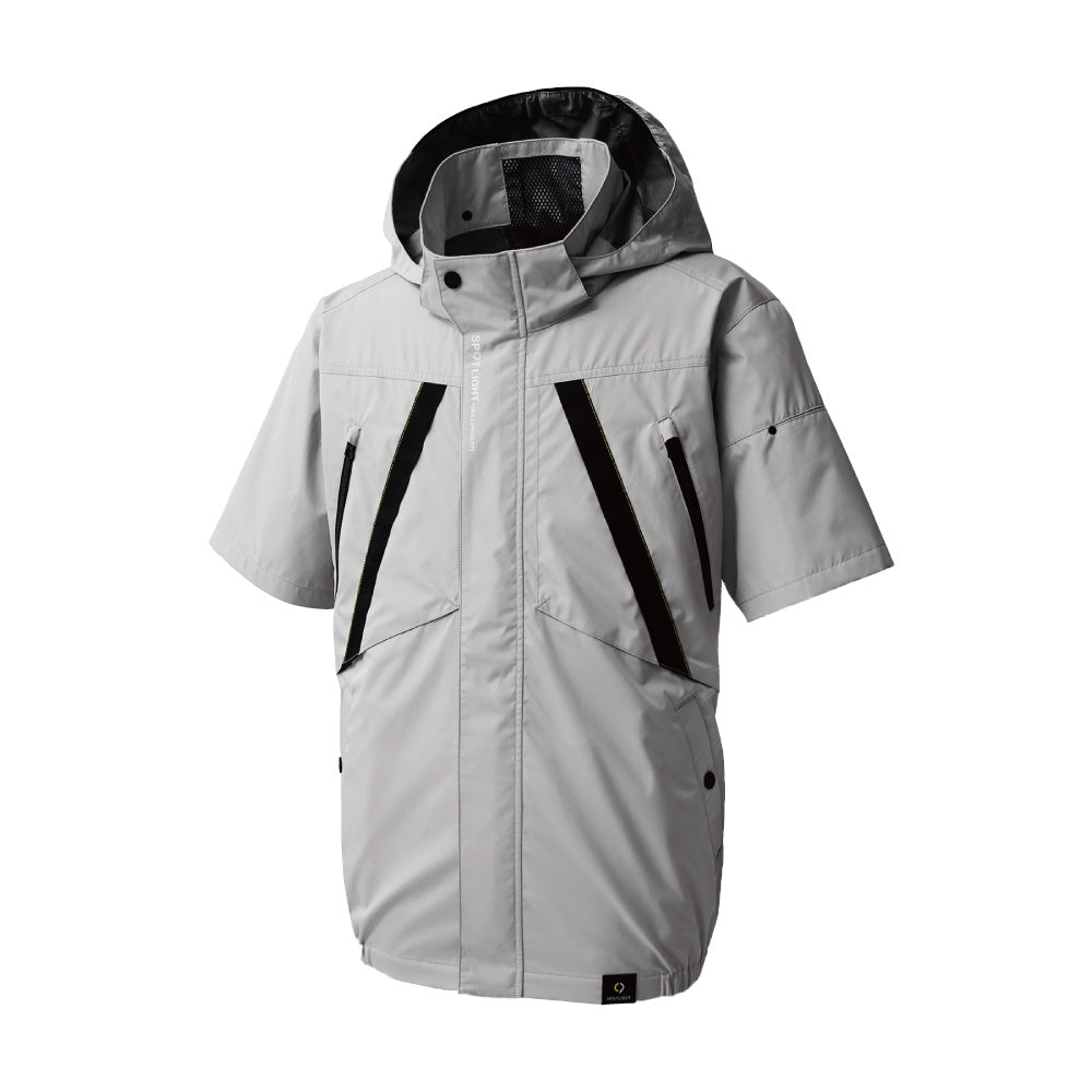 ビッグサイズ　Color:シルバー サンエス(SUN-S) 空調風神服 半袖 サンエス 空調風神服® 半袖タイプ UVカット 紫外線カット 遮熱