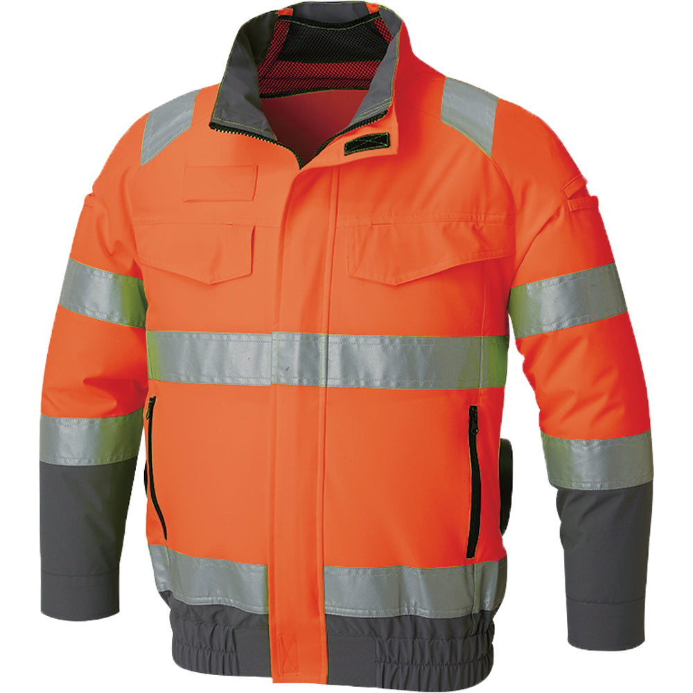 【Hi-Vis 長袖ブルゾン】 空調風神服 高視認性安全服 KF92521