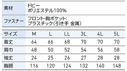 サンエス 空調風神服 欧州スタイルウェア 【半袖ブルゾン】 KF95950