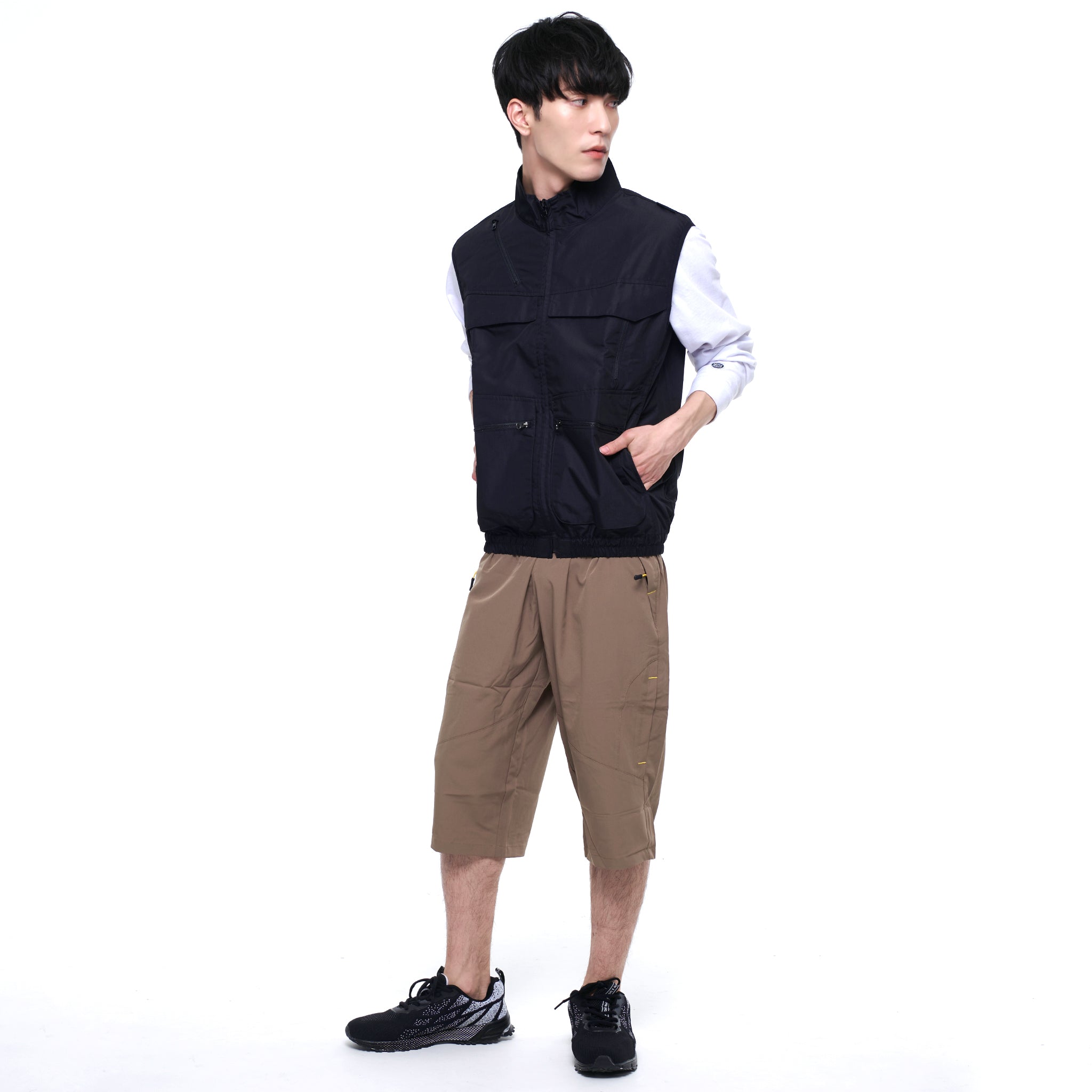 味の風 メーカー保証付】 空調風神服 JapanLabel 12V仕様 ななめタイプ