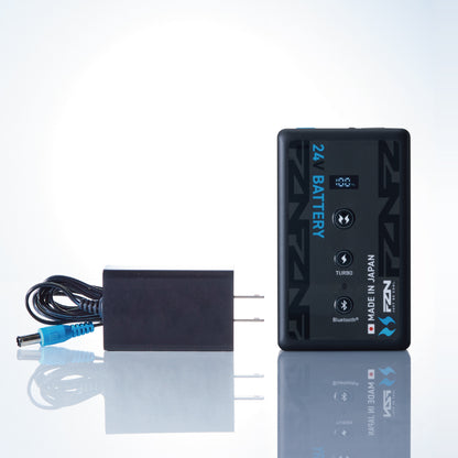 空調風神服🄬 JapanLabel 24V仕様 日本製 リチウムイオンバッテリー 充電器セット メーカー保証付 RD9690PJ 【リチウムイオンバッテリーセット】