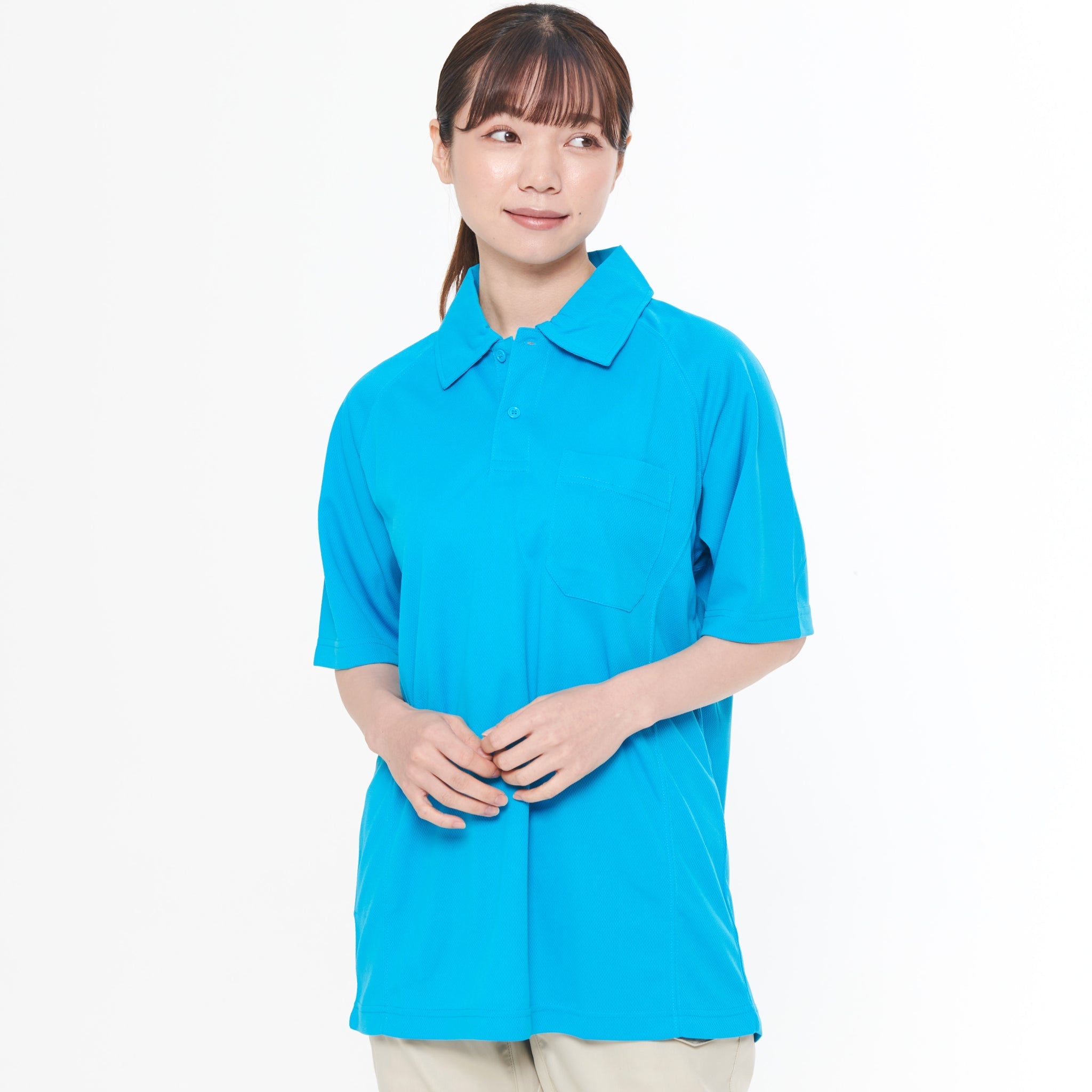 サンエス サービス向けユニフォーム 動きやすいラグラン仕様 高