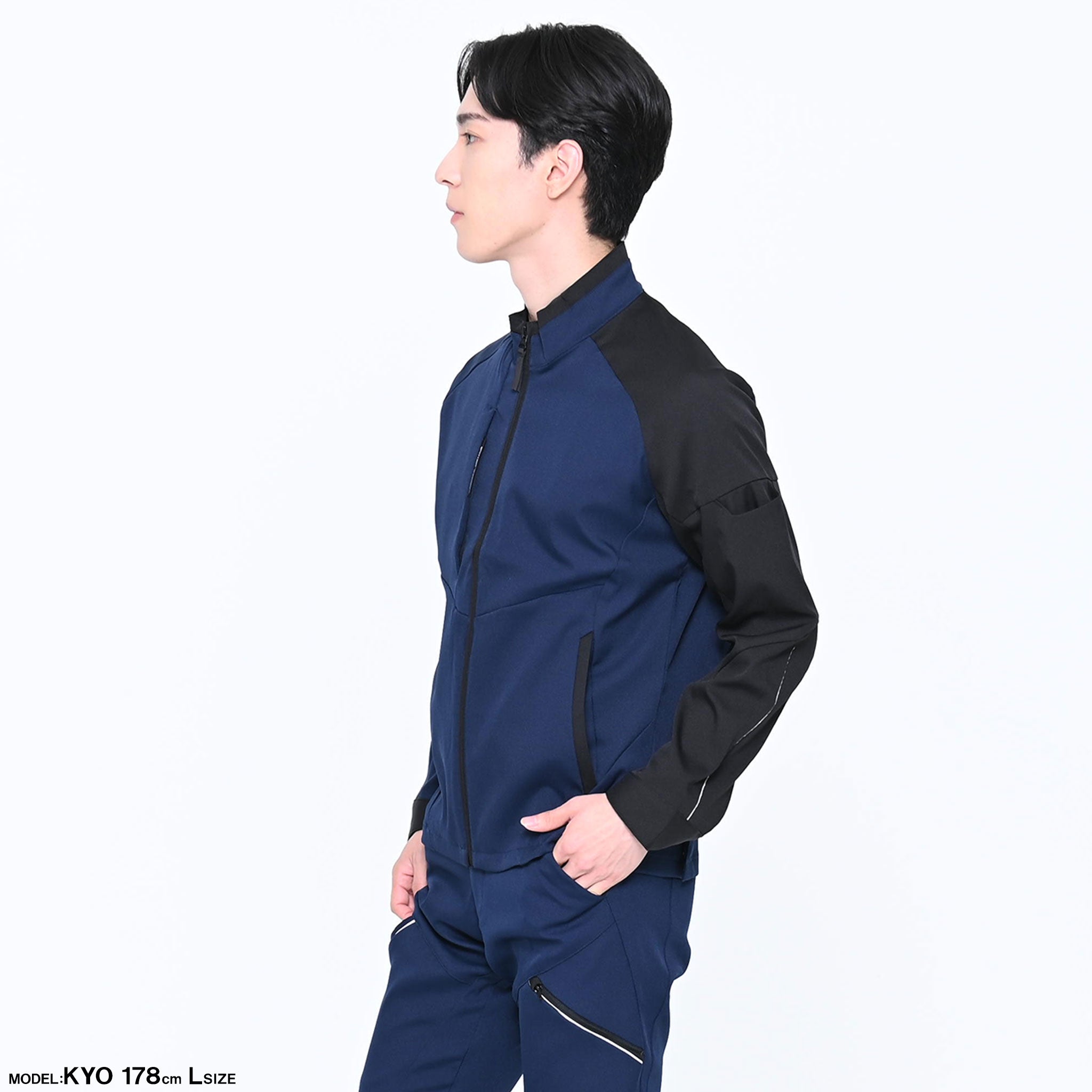 サンエス 作業服 SPOTLIGHT 植物由来の素材を使用 スポーティーな