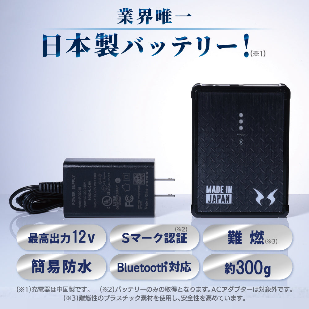 【メーカー保証付】 サンエス 空調風神服® 日本国製【12V仕様リチウムイオンバッテリーセット】2024年モデル RD9291J